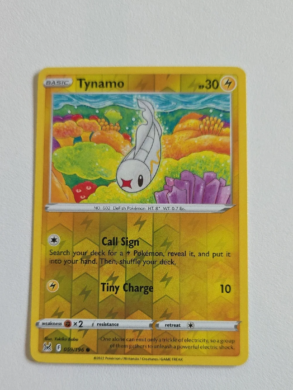 Pokemon Tynamo, Eelektrik, And Eelektross Cards
